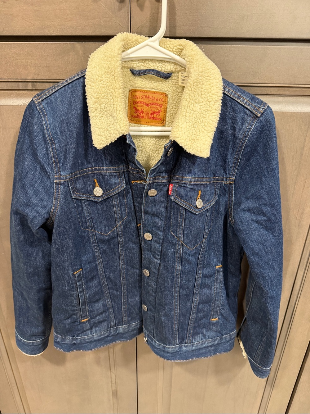 Levi's Sherpa-Lined Blue Denim Jacket